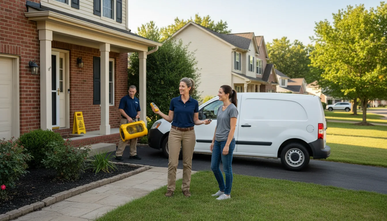 Water restoration image for Water Damage & Restoration Services in Roachdale, IN